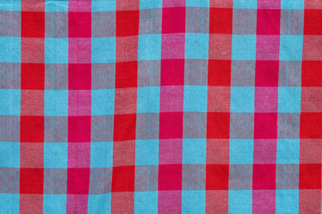 Fabric background cells of red and blue