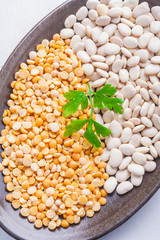 Dry pea and bean grain
