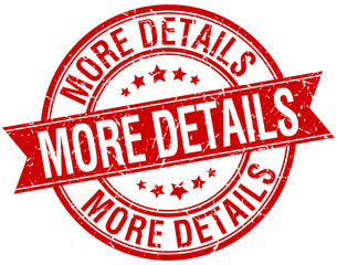 more details grunge retro red isolated ribbon stamp