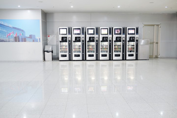 Vending machines with chocolates and cold drink