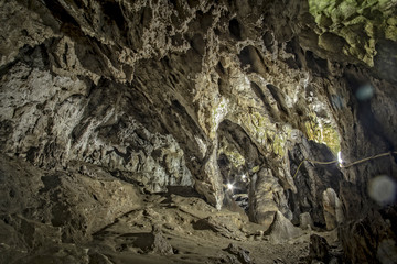 Obraz premium Interior of Polovragi cave, Romania