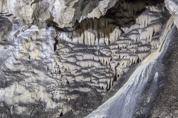 Interior of Polovragi cave, Romania