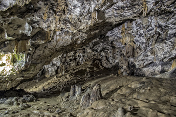 Interior of Polovragi cave, Romania
