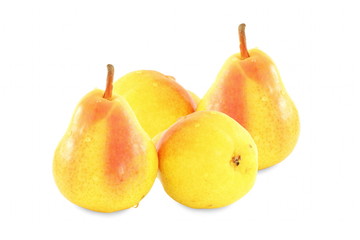 pear fruit  in pure whit background