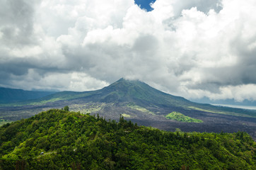 Volcano Mount view from Kintamani, Bali, Indonesia