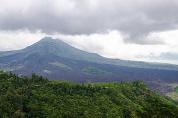 Volcano Mount view from Kintamani, Bali, Indonesia