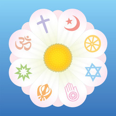 World Religions Flower Symbols