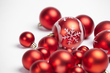 red Christmas balls