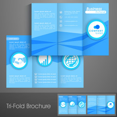 Tri-Fold template, brochure or flyer for business.
