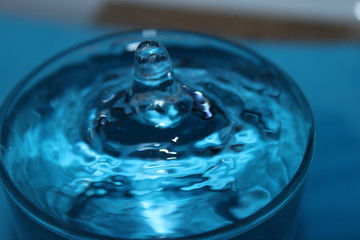 Salpicadura de una gota de agua
