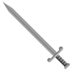 Medieval shield sword vector image