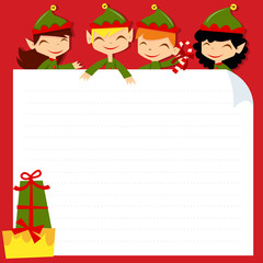 Christmas Santa Elves Wishlist