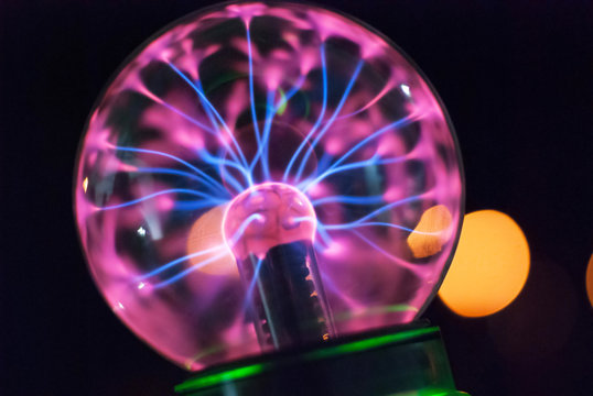 Lighting plasma ball in science