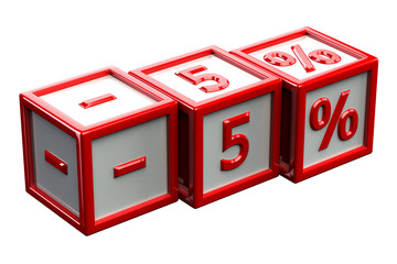 Blocks with sign -5%