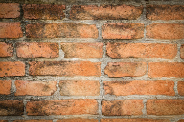 grunge background red brick wall texture bright plaster wall