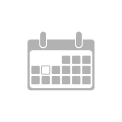 Simple icon blank calendar page.