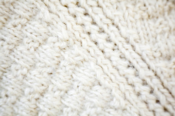Knitted wool fabric