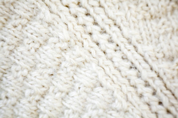Knitted wool fabric