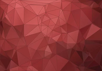 Poster Vintage red abstract polygonal background for web © igor_shmel