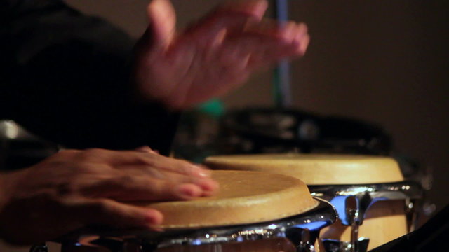 Playing Bongos