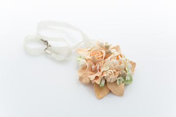 Fototapeta na wymiar Wedding flower accessory