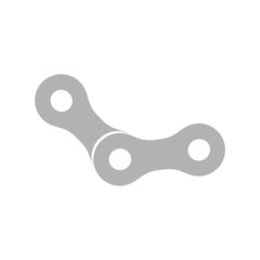 Simple icon bicycle chain links.