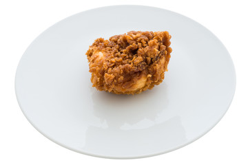 fried chicken is isolated