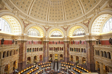 Naklejka premium the library of congress building in washington dc