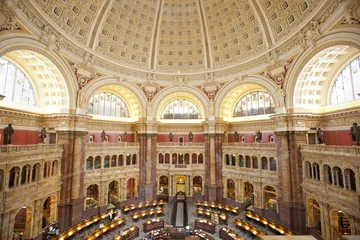 Cercles muraux Monument historique La bibliothèque du bâtiment des congrès à Washington DC
