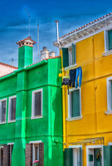 Colourful homes of Burano, Italy