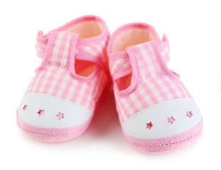 Baby shoes isolated on white