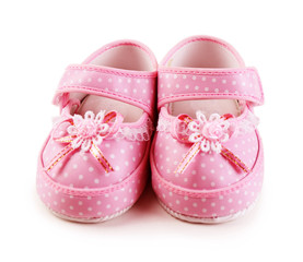 Baby shoes isolated on white