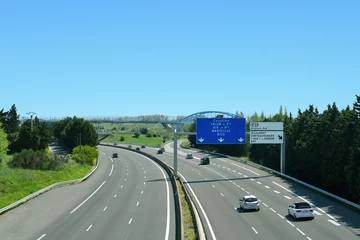 Foto op Plexiglas Autoroute française - Highway in France © Drevojan