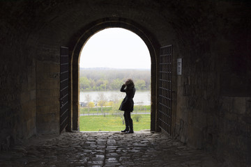 Girl at the gate