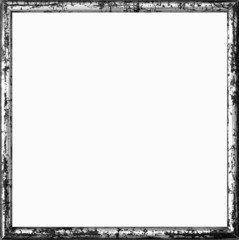 Versilberter antiker Fotorahmen mit Patina