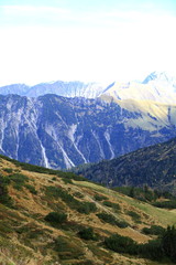 Fototapeta premium Wandern im Hochgebirge