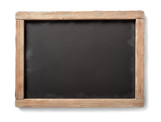 blackboard with aged wooden frame