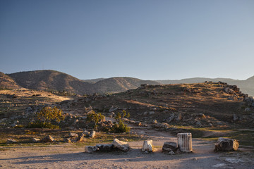 The ruins of Hierapolis