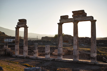 The ruins of Hierapolis