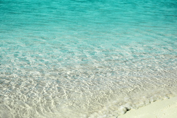 Clear ocean water, in resort