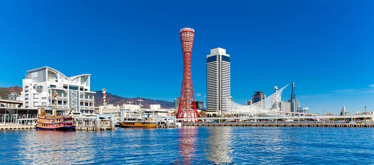 Tuinposter Panorama view of Kobe tower © pigprox
