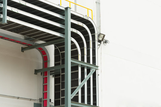 Support cable tray for sub-station building.