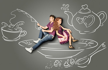 Fishing and teatime.