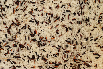 coarse rice or half polished rice background.