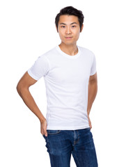 Obraz premium Young asian man portrait