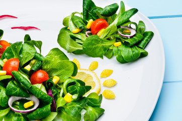 Insalata vegetariana, close-up