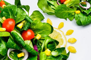 Insalata estiva, close-up