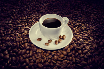 cup of coffee beans