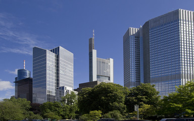 Fototapeta na wymiar Frankfurt Office Buildings, Germany