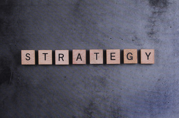 Strategy word photography